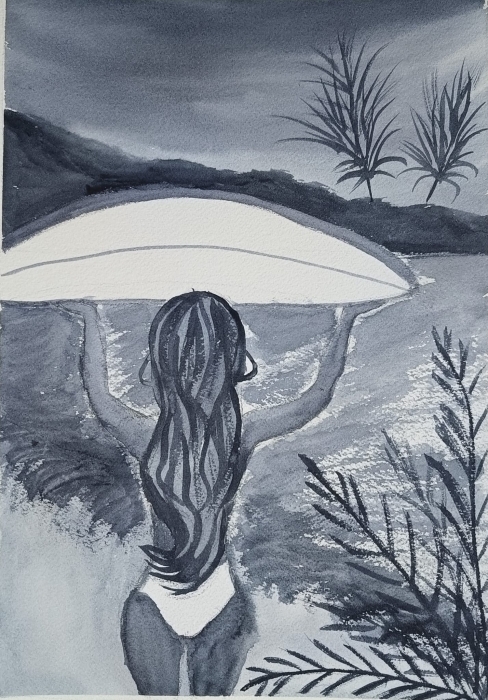 Surf on the beach 2023 watercolour 26 x36 cm.jpg